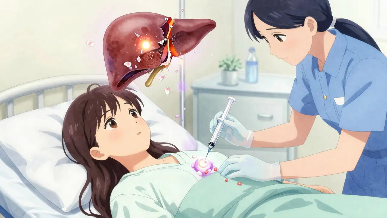 A patient receiving steroid and azathioprine treatment as their liver heals with light petals.