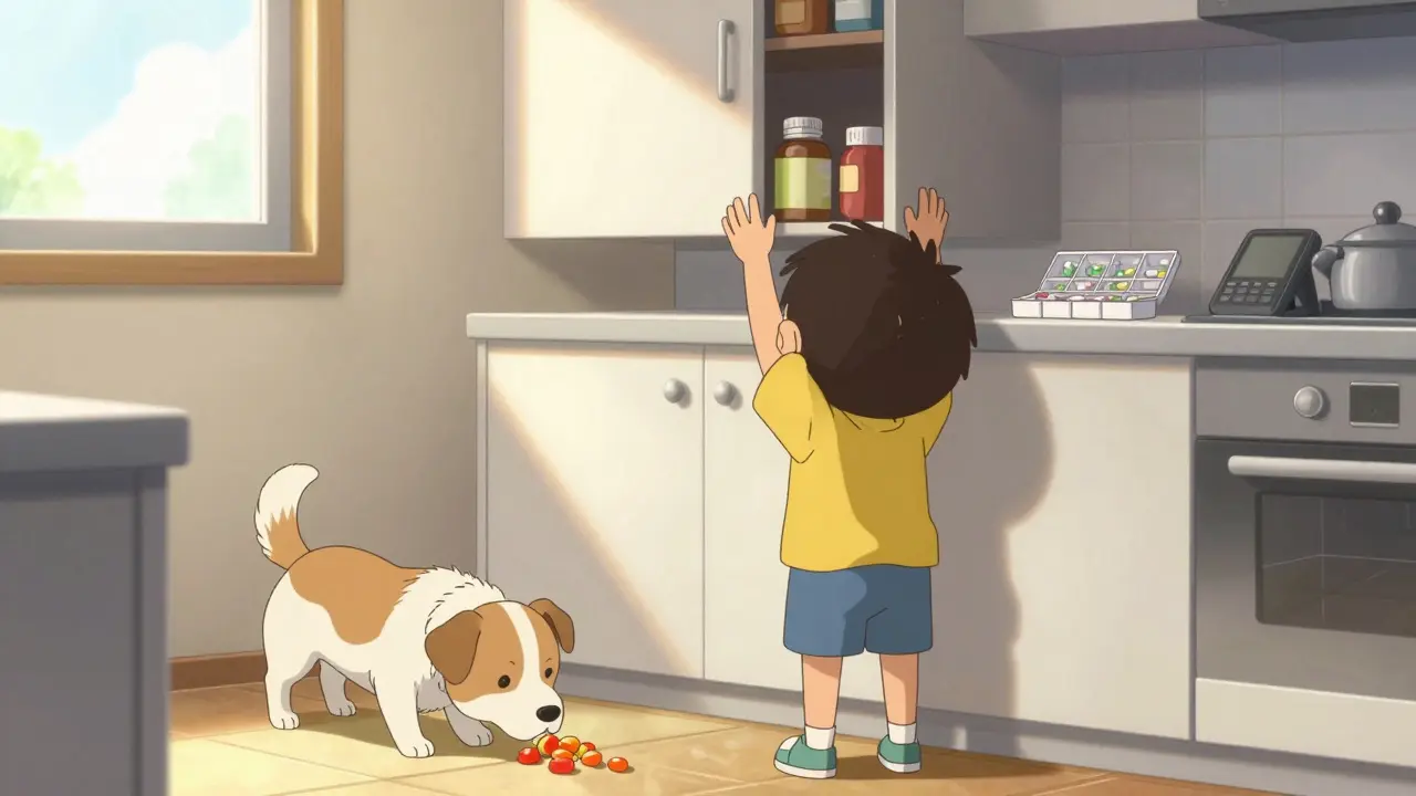 How to Keep Medications Away from Children and Pets at Home